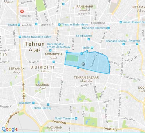 نقشه پانزده خرداد - تهران